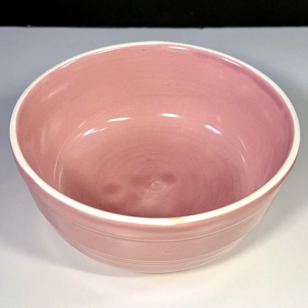 Vintage 1940s Sevilla USA Pink Pottery Covered Casserole Dish Lid 8.25